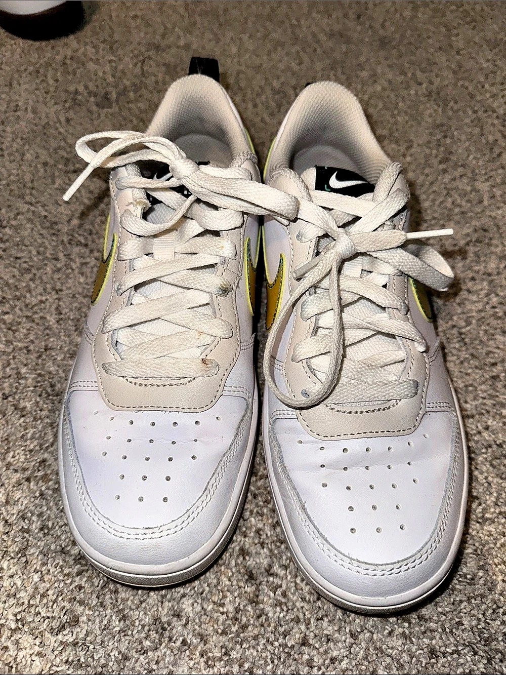Nike Air Force 1 Low Sneakers in White & Blue